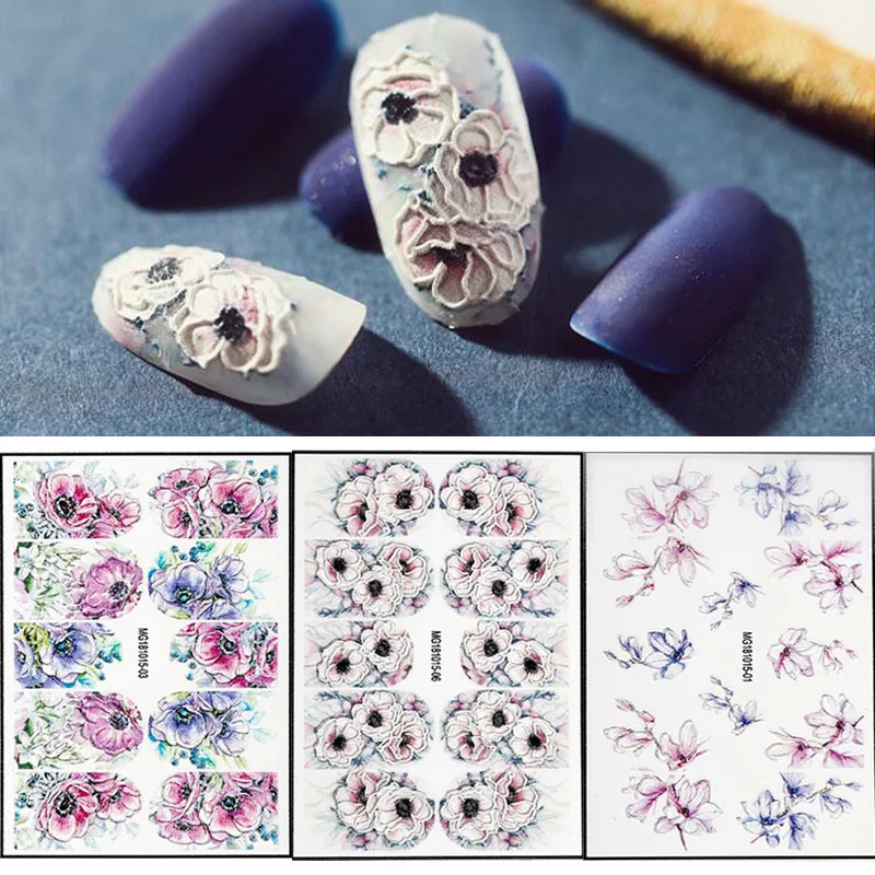 1sheet Nail Sticker 3D Acrylic Engraved Embossed Flower Nail Water Decals Empaistic Nail Water Slide Decals Sticker
1sheet Nail Sticker 3D Acrylic Engraved Embossed Flower Nail Water Decals Empaistic Nail Water Slide Decals Sticker