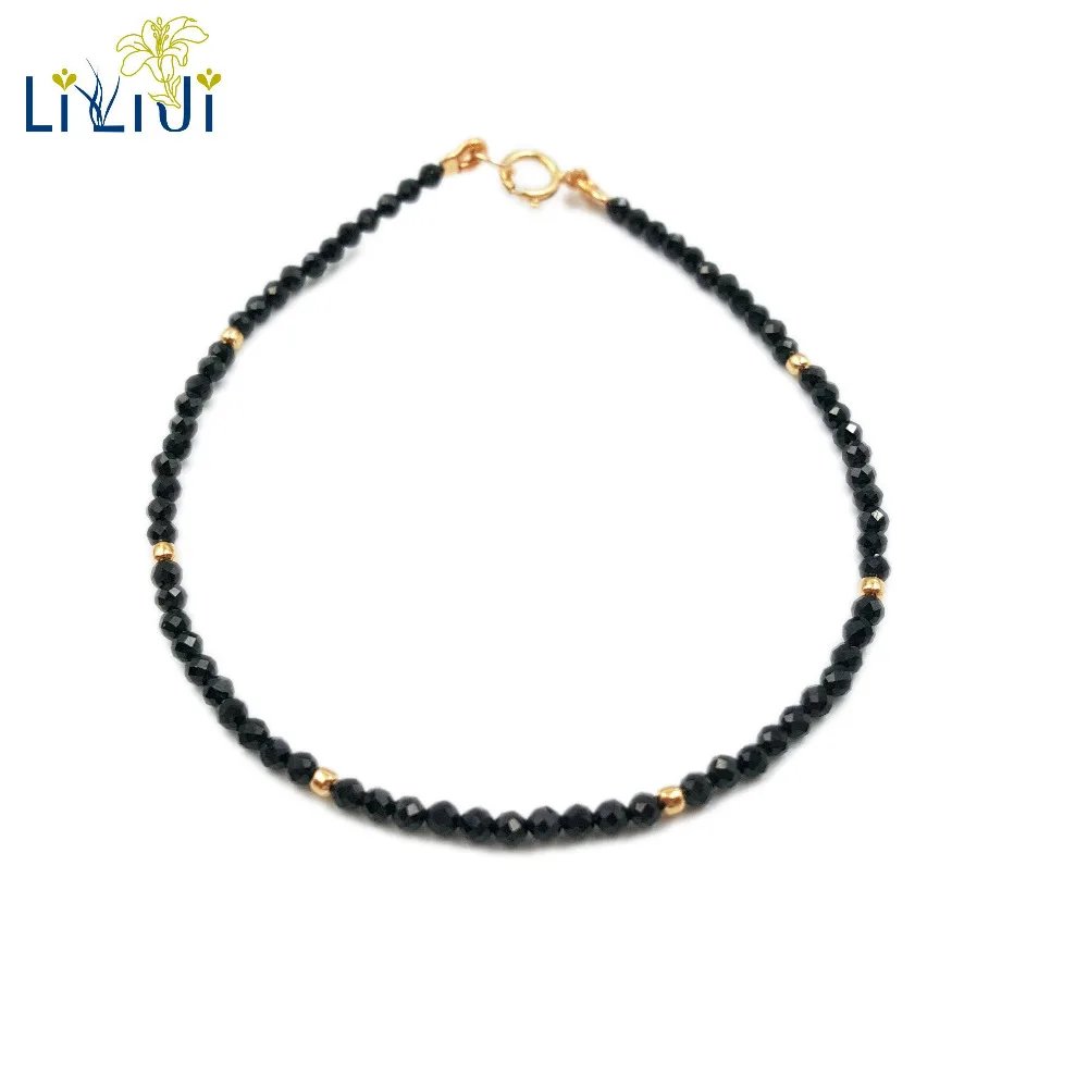 Lii Ji Gemstone Natural Black Spinel 925 sterling silver Gold Plated Shining Bracelet
Lii Ji Gemstone Natural Black Spinel 925 sterling silver Gold Plated Shining Bracelet