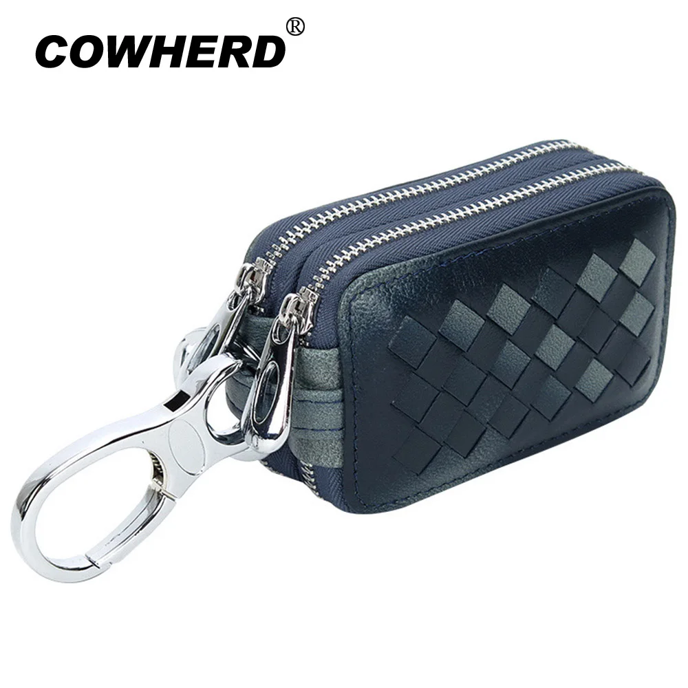 New Knitting Men Car Key Holder Genuine Sheep Leather Man Organizer Multifunctional Housekeeper New Double Zipper Motor Key Case
New Knitting Men Car Key Holder Genuine Sheep Leather Man Organizer Multifunctional Housekeeper New Double Zipper Motor Key Case