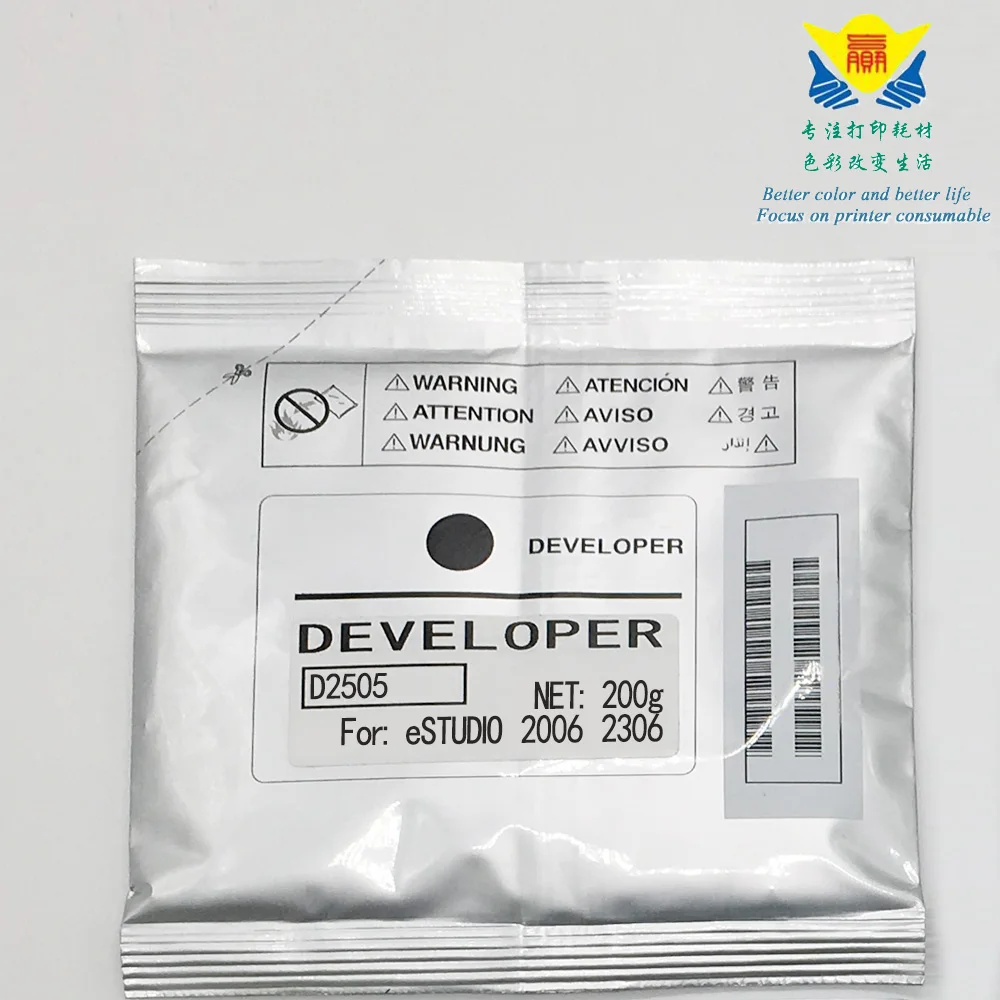 JIANYINGCHEN compatible black developer powder for TOSHIBAs eSTUDIO 2006 2306 2506 2307 laser printer copier 200G per bag
JIANYINGCHEN compatible black developer powder for TOSHIBAs eSTUDIO 2006 2306 2506 2307 laser printer copier 200G per bag