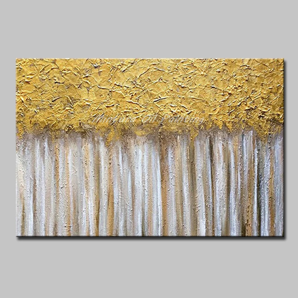 

Mintura Handpainted Oil Paintings on Canva Modern Abstract Art Painting Hotel Decor Abstract Plants and Landscapeswall No Framed