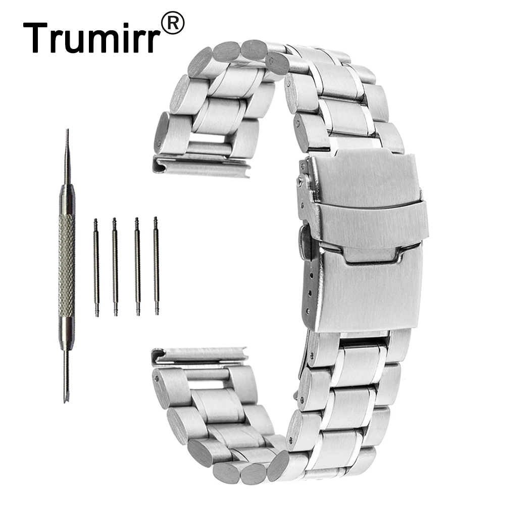 22mm Stainless Steel Watch Band + Tool for Samsung Gear S3 Classic / Frontier Stainless Steel Buckle Strap Wrist Beltt Bracelet
22mm Stainless Steel Watch Band + Tool for Samsung Gear S3 Classic / Frontier Stainless Steel Buckle Strap Wrist Beltt Bracelet