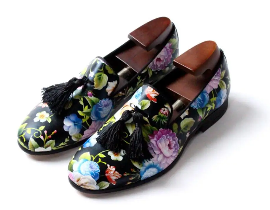 Male Paisley Florals Wedding Leather Oxfords Shoes Spring Autumn Mens Loafers Printed Men Casual Loafers Shoes Flats
Male Paisley Florals Wedding Leather Oxfords Shoes Spring Autumn Mens Loafers Printed Men Casual Loafers Shoes Flats