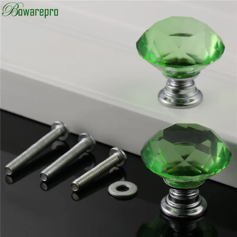 bowarepro 30mm Diamond Crystal Glass kitchen furniture hardware handle furniture accessory cabinet handle 2+6Pcs Screws Green
bowarepro 30mm Diamond Crystal Glass kitchen furniture hardware handle furniture accessory cabinet handle 2+6Pcs Screws Green