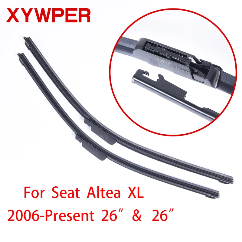 XYWPER Wiper Blades for Seat Altea XL 2006 2007 2008 2009 2010 2011-2016 26"&26"Car Accessories Soft Rubber Car Windscreen Wiper
XYWPER Wiper Blades for Seat Altea XL 2006 2007 2008 2009 2010 2011-2016 26"&26"Car Accessories Soft Rubber Car Windscreen Wiper