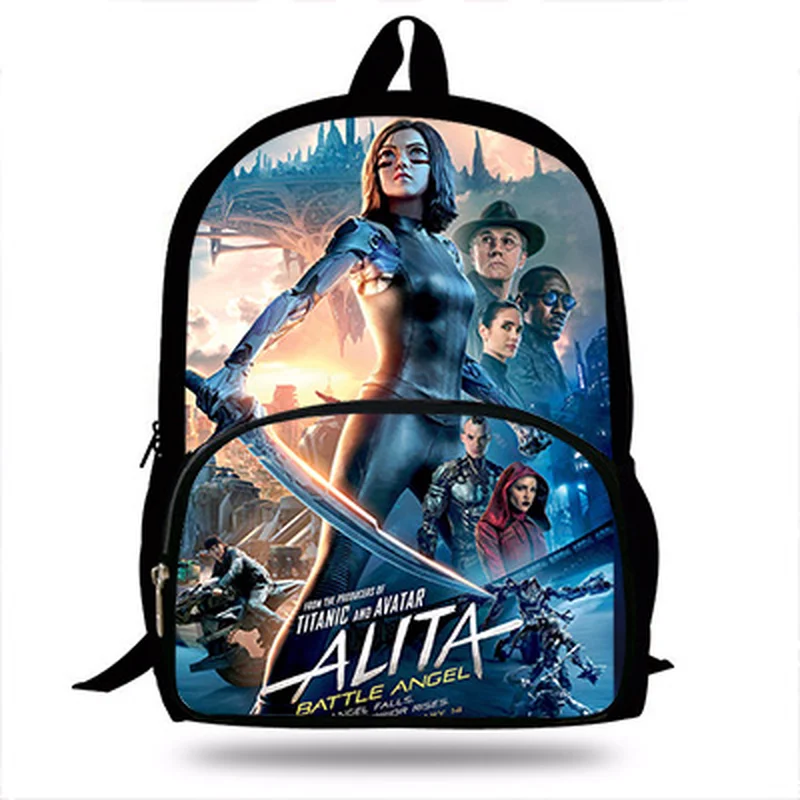 Хит продаж 16-дюймовый рюкзак Alita Battle Angel для девочек-подростков повседневный