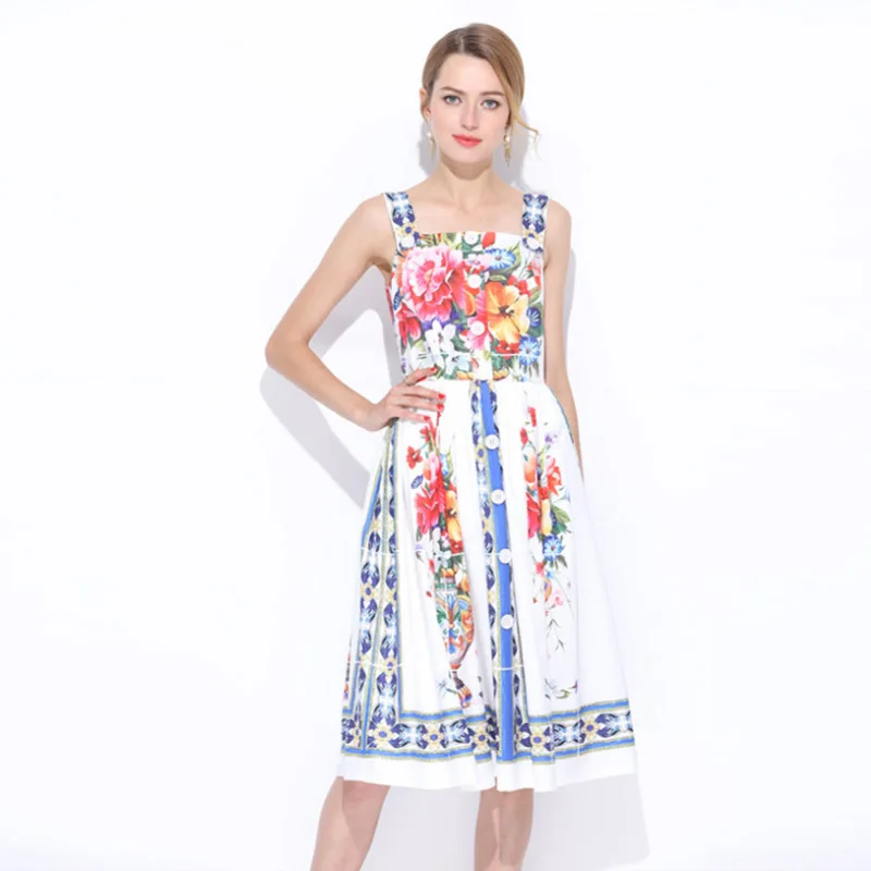 High Quality Women's Dress 2019 New Designer Amazing Vase Printing Sling High Waist Elegant Slim Mid-length Ladies Large Dresses
High Quality Women's Dress 2019 New Designer Amazing Vase Printing Sling High Waist Elegant Slim Mid-length Ladies Large Dresses