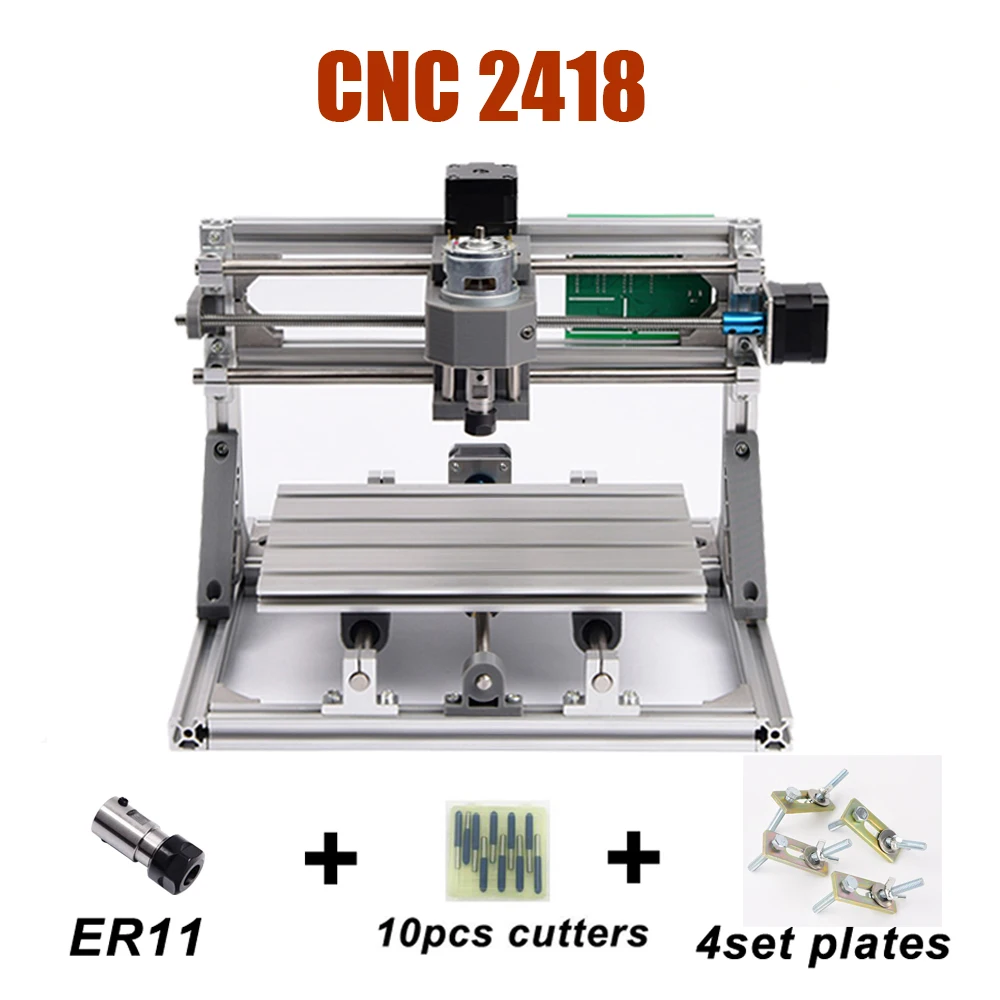 Laser Engraving Machine CNC 2418 Laser Router Machine With ER11 Collet 500MW/2500MW/5500MW Optional lasers
Laser Engraving Machine CNC 2418 Laser Router Machine With ER11 Collet 500MW/2500MW/5500MW Optional lasers