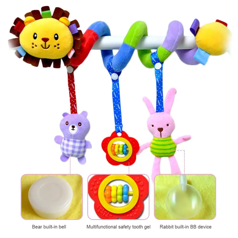 Cute Stuffed Animal Rattle Hanging Toys Baby Toys 0-12 Months Stroller Car Seat Crib Mobile Hanging Baby Toys Infant Soothing 
Cute Stuffed Animal Rattle Hanging Toys Baby Toys 0-12 Months Stroller Car Seat Crib Mobile Hanging Baby Toys Infant Soothing
