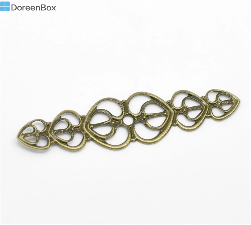 Doreen Box симпатичный 100 шт. с бронзовой филигранью под старину, соединители для сердечек, фурнитура для украшений 5,3x1,4 см (B18543)
Doreen Box симпатичный 100 шт. с бронзовой филигранью под старину, соединители для сердечек, фурнитура для украшений 5,3x1,4 см (B18543)
