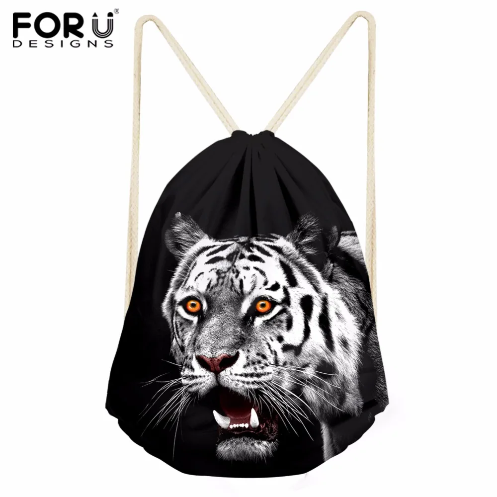 FORUDESIGNS 3D Animal Cool Tiger Print Drawstring Bags for Men Women Gym Sack Bag Large String Backpack School Bag Custom Bag
FORUDESIGNS 3D Animal Cool Tiger Print Drawstring Bags for Men Women Gym Sack Bag Large String Backpack School Bag Custom Bag