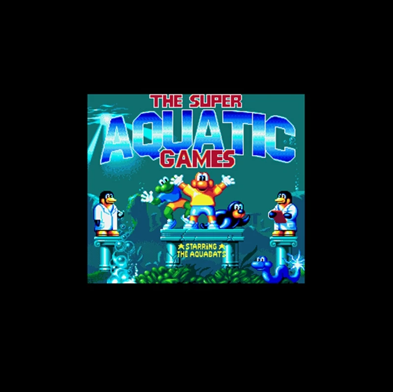 Super Aquatic Games, The 16 bit Big Gray Game Card For NTSC Game Player Drop Shipping
Super Aquatic Games, The 16 bit Big Gray Game Card For NTSC Game Player Drop Shipping