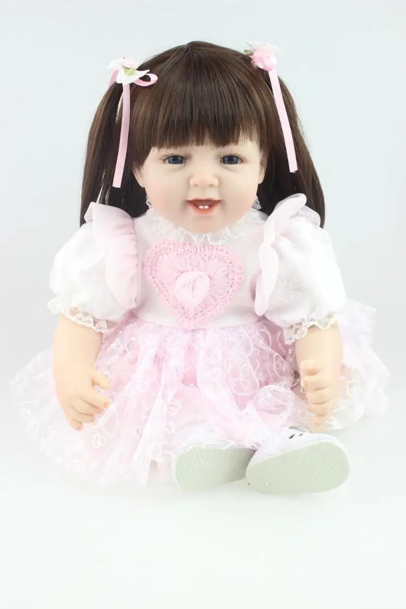 NPK Real 3/4 silicone Limbs +Cloth body Girl Reborn Babies Doll Lifelike pink Princess Baby Doll Bonecas Bebe Reborn Menina BJD
NPK Real 3/4 silicone Limbs +Cloth body Girl Reborn Babies Doll Lifelike pink Princess Baby Doll Bonecas Bebe Reborn Menina BJD