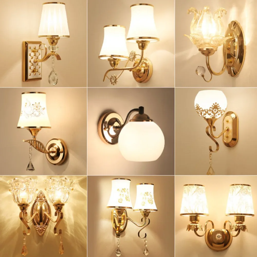 Simple European Luxury Wall Light Lamp For Bedroom Living Room TV Background Wall Home Decoration B170
Simple European Luxury Wall Light Lamp For Bedroom Living Room TV Background Wall Home Decoration B170