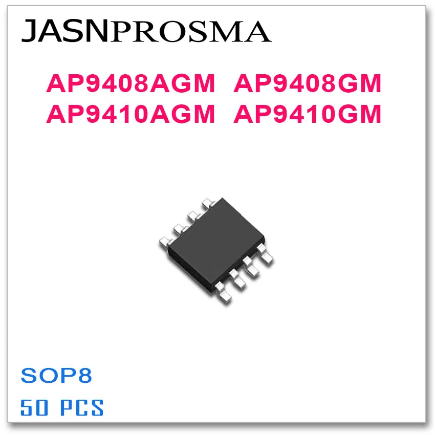 JASNPROSMA 50PCS AP9408AGM AP9408GM AP9410AGM AP9410GM SOP8 9408AGM 9408GM 9410AGM 9410GM High quality
JASNPROSMA 50PCS AP9408AGM AP9408GM AP9410AGM AP9410GM SOP8 9408AGM 9408GM 9410AGM 9410GM High quality