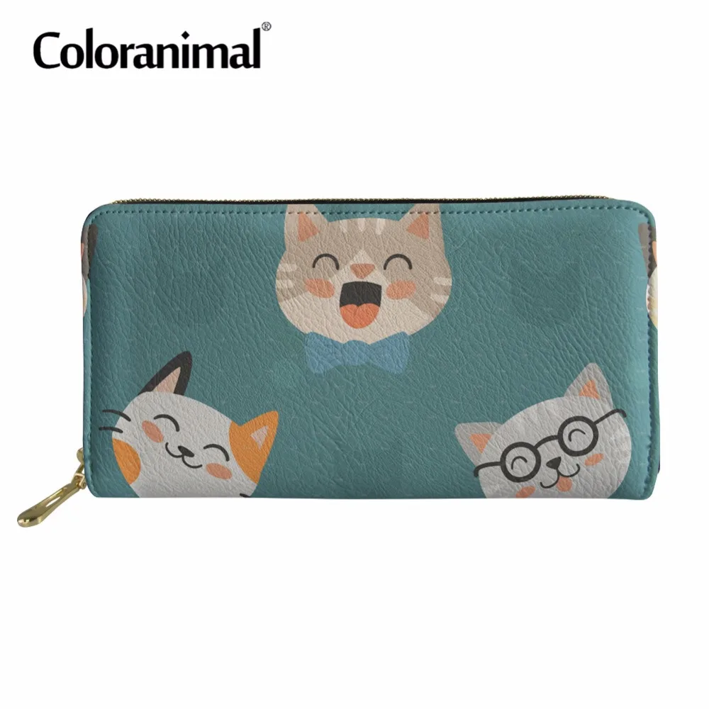 Coloranimal Women Fashion Leather Purse Wallet Multi-Pocket Clutch Bag Coin Money Cute Cartoon Cat Print Women Men Tote Wallet
Coloranimal Women Fashion Leather Purse Wallet Multi-Pocket Clutch Bag Coin Money Cute Cartoon Cat Print Women Men Tote Wallet