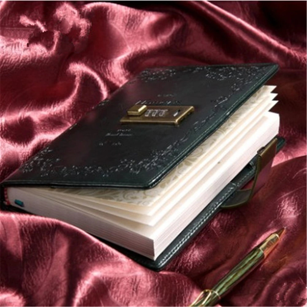 Retro note book with lock hardcover diary school supplies vintage notebooks
Retro note book with lock hardcover diary school supplies vintage notebooks