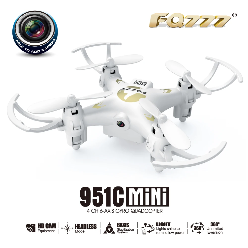 FQ777 951C Мини Рисунок Квадрокоптер Дрон 0.3MP Камера 6 оси 2 4 г 4CH Квадрокоптеры