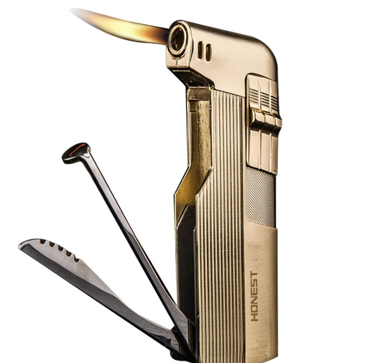 Creative Tobacco Pipe Tools Lighter Jet Butane Torch Gas Cigarette Inflatble Lighter Stainless Steel Men Smoking Cigar Lighter
Creative Tobacco Pipe Tools Lighter Jet Butane Torch Gas Cigarette Inflatble Lighter Stainless Steel Men Smoking Cigar Lighter