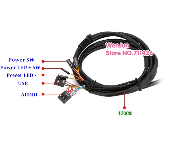 free shipping PC Desktop Computer Power ON/OFF Reset Switch Button Starter USB Audio Microphone Port Cable 120cm + Rear Bracket
free shipping PC Desktop Computer Power ON/OFF Reset Switch Button Starter USB Audio Microphone Port Cable 120cm + Rear Bracket