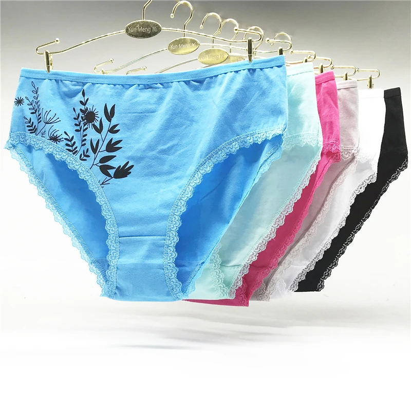 4PCS/lot Sexy Lace Panties Cotton Leaf Print Briefs for Women Big Size Panties Cheap Mid Waist Underwear Panty 2xl 3xl 4xl
4PCS/lot Sexy Lace Panties Cotton Leaf Print Briefs for Women Big Size Panties Cheap Mid Waist Underwear Panty 2xl 3xl 4xl