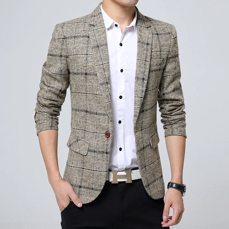 Loldeal New Arrival Men Business Plaid blazer Casual Stripes Blazers Men blazer lattice Formal jacket Popular Dress Suit
Loldeal New Arrival Men Business Plaid blazer Casual Stripes Blazers Men blazer lattice Formal jacket Popular Dress Suit