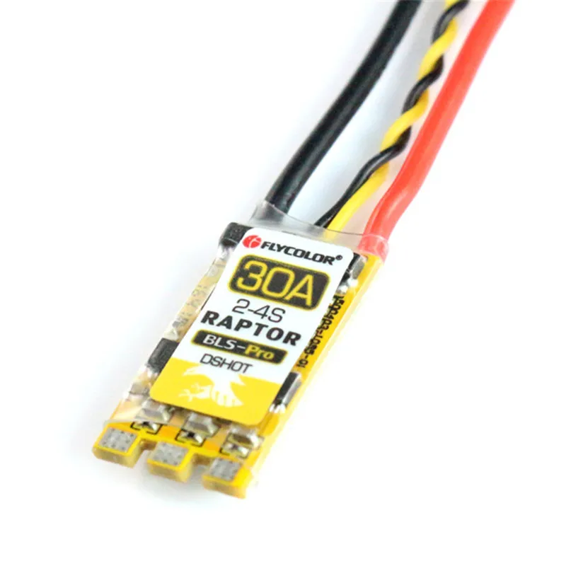 Квадрокоптер Flycolor Raptor BLS Pro BLHeli_S 30A 2-4S DSHOT бесщеточный ESC для радиоуправляемого