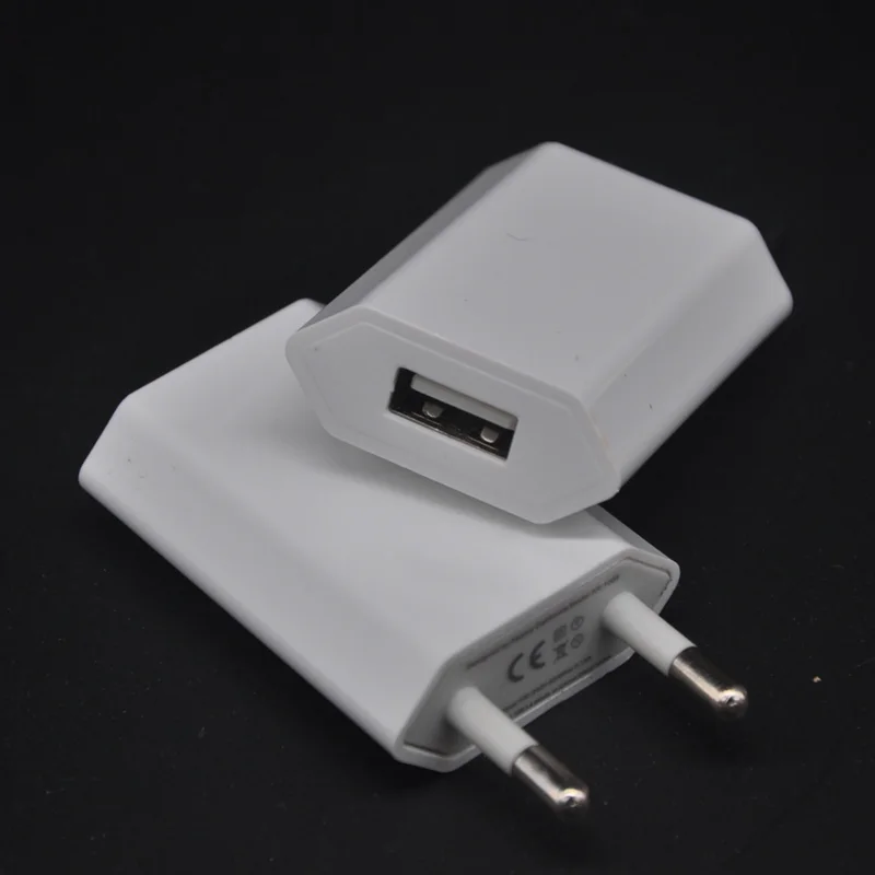 5 V 1A Европейская USB зарядка для Apple IPhone X 8 7 6 S Plus SE 8-контактный usb-кабель