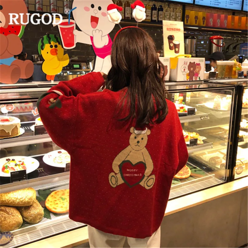 RUGOD/Винтажные Модные женские пуловеры с круглым вырезом 2018 повседневные