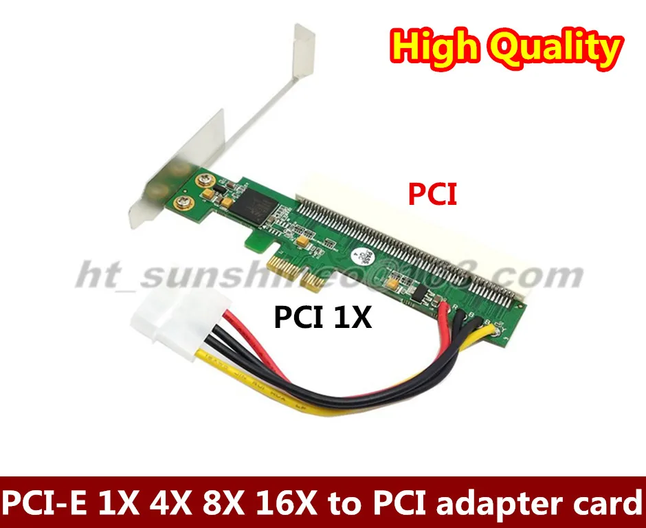 High Quality 10PCS/LOT PCI Express to PCI Adapter Card PCI-E 1X 4X 8X 16X to PCI Adapter Card PCI Express1.0
High Quality 10PCS/LOT PCI Express to PCI Adapter Card PCI-E 1X 4X 8X 16X to PCI Adapter Card PCI Express1.0