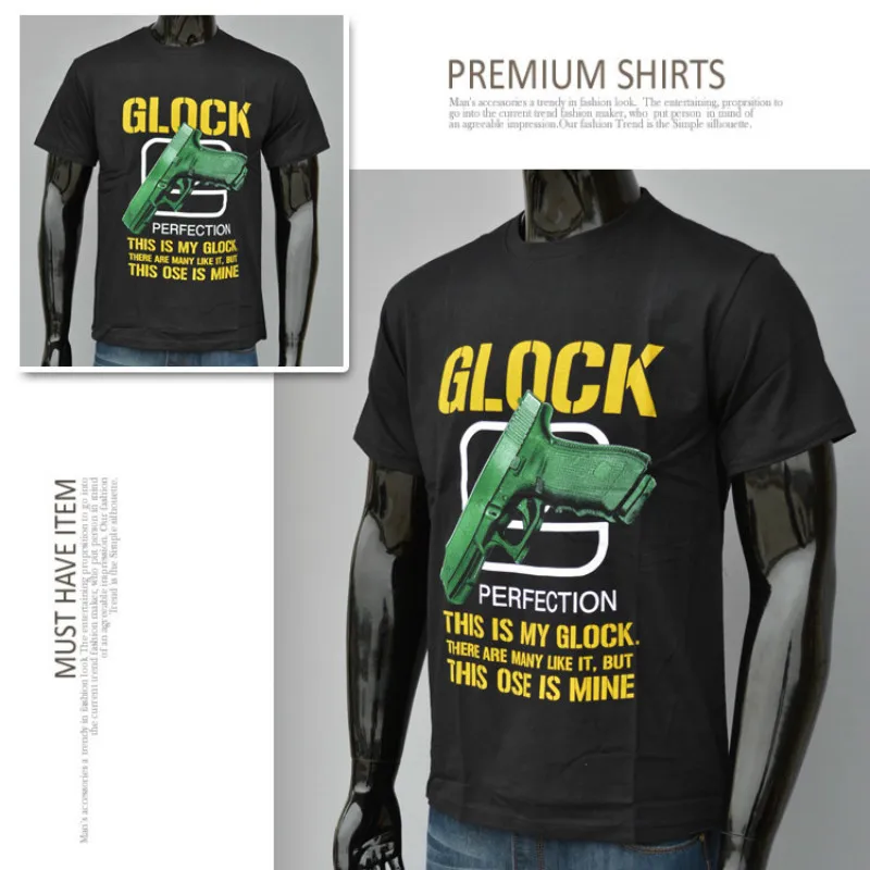 Men 3D Military Army GLOCK Gun T-Shirt Tactical Soldiers Print Tees Casual Tops Black
Men 3D Military Army GLOCK Gun T-Shirt Tactical Soldiers Print Tees Casual Tops Black