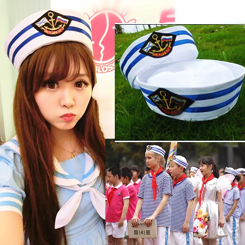 Military Hats White Sailors Captain Hat Navy Marine Cap With Anchor Sea Boating Nautical Fancy Dress Nurse Hat Cosplay Adult Kid
Military Hats White Sailors Captain Hat Navy Marine Cap With Anchor Sea Boating Nautical Fancy Dress Nurse Hat Cosplay Adult Kid