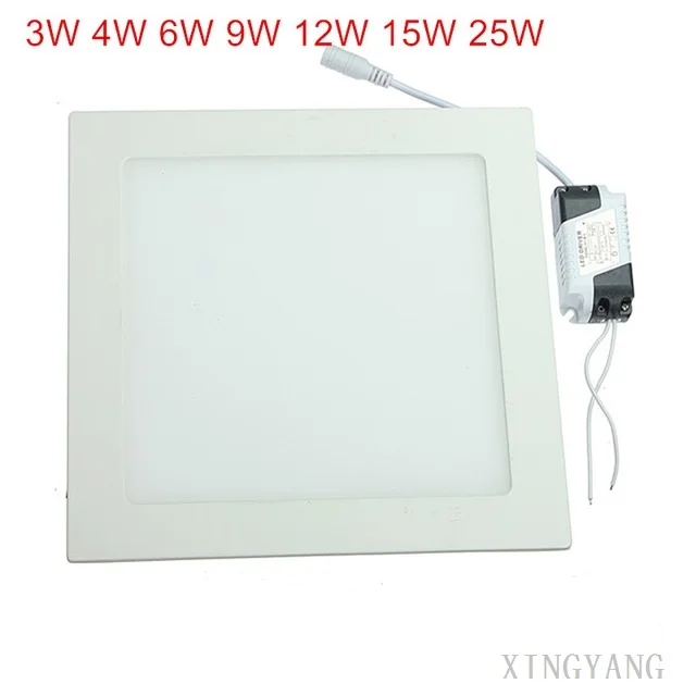 LED Downlight Dimmable 3W 4W 6W 9W 12W 15W 25W Square Ultrathin SMD 2835 Power Driver Ceiling Panel Lights Cool/Warm White
LED Downlight Dimmable 3W 4W 6W 9W 12W 15W 25W Square Ultrathin SMD 2835 Power Driver Ceiling Panel Lights Cool/Warm White
