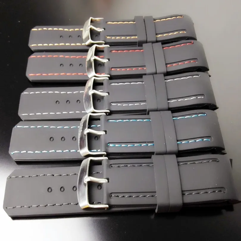 New 22mm Soft Rubber Radian / Arc Degree Strap Watch Parts Watch Band Watchband Pin Buckle Wrist Watch Accessories + Tool
New 22mm Soft Rubber Radian / Arc Degree Strap Watch Parts Watch Band Watchband Pin Buckle Wrist Watch Accessories + Tool