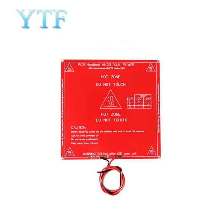 3D Printer Part DIY Hot Bed Heating Platform Dual Voltage PCB MK2 b214x214 110 Degrees
3D Printer Part DIY Hot Bed Heating Platform Dual Voltage PCB MK2 b214x214 110 Degrees