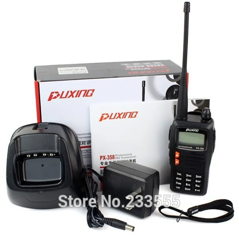 2pcs New Black Walkie Talkie PUXING PX-358 UHF 400-470MHz 5W 128CH FM Radio VOX Scan Keypad lock Two Way Radio
2pcs New Black Walkie Talkie PUXING PX-358 UHF 400-470MHz 5W 128CH FM Radio VOX Scan Keypad lock Two Way Radio