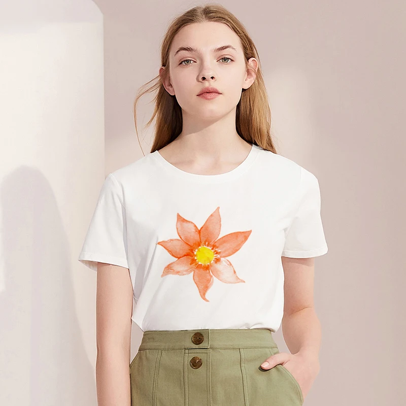 Tshirt Women 2019 New summer aesthetics leaf T shirt Women Harajuku Print T-shirt Short Sleeve femme White Tops Female Clothing
Tshirt Women 2019 New summer aesthetics leaf T shirt Women Harajuku Print T-shirt Short Sleeve femme White Tops Female Clothing