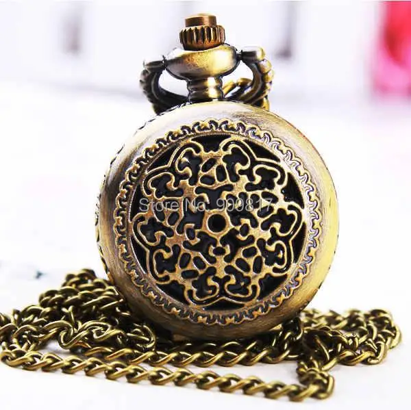 10 pcs/lot Bronze antiques hollow out pocket watch necklace pendant Men and women gift free shipping
10 pcs/lot Bronze antiques hollow out pocket watch necklace pendant Men and women gift free shipping
