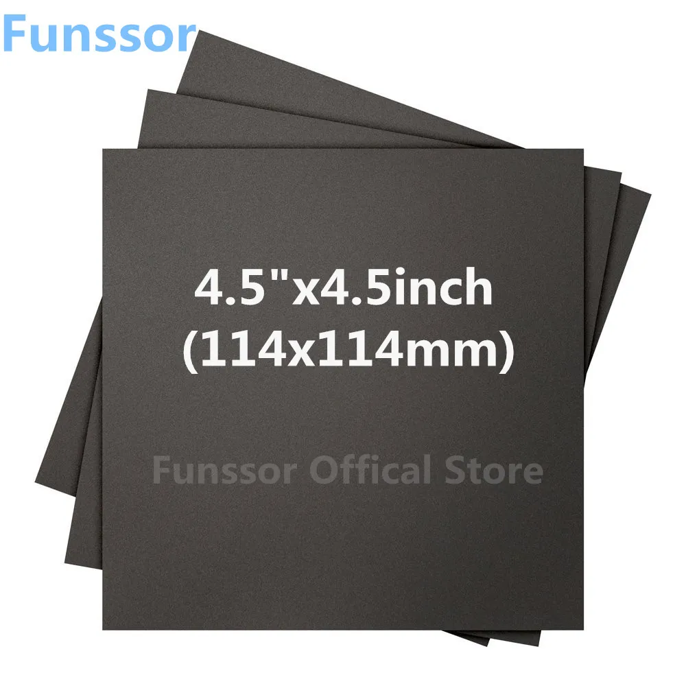 5pcs* 3D Printing Build Surface 4.5" x 4.5" Square Black color super stick BuildTape Sheet for 3D printer
5pcs* 3D Printing Build Surface 4.5" x 4.5" Square Black color super stick BuildTape Sheet for 3D printer