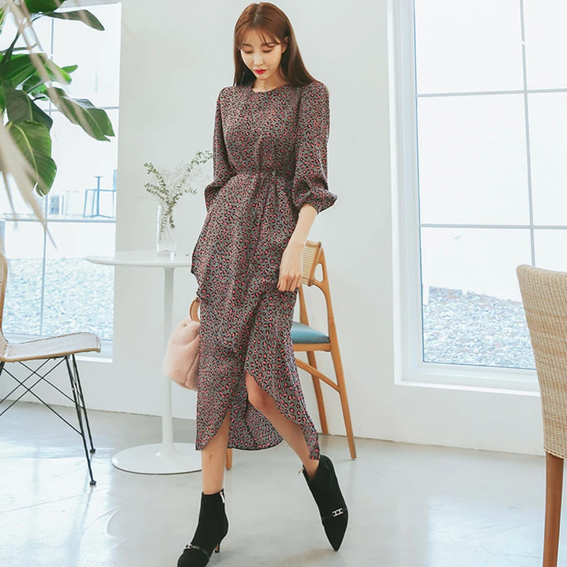 Leopard Print Women Dress O-neck Irregular Asymmetrical Women Maxi Dress High Waist Lace Up Female Vestidos 2019 Fashion Casual
Leopard Print Women Dress O-neck Irregular Asymmetrical Women Maxi Dress High Waist Lace Up Female Vestidos 2019 Fashion Casual