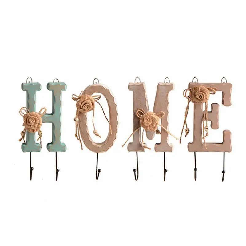 Individual Hooks Set Creative Wooden Letter Design Key Holder Wall Hanger Wall Decoration
Individual Hooks Set Creative Wooden Letter Design Key Holder Wall Hanger Wall Decoration