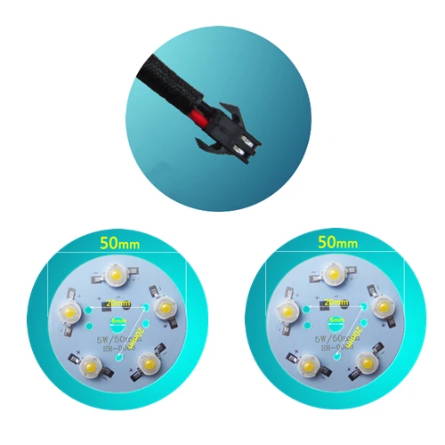 5Pcs SMD 5x1W 50mm LED Lighting Board Pannel Source Beads Aluminum Plate Base White/Warm White/Blue/Green/Red
5Pcs SMD 5x1W 50mm LED Lighting Board Pannel Source Beads Aluminum Plate Base White/Warm White/Blue/Green/Red
