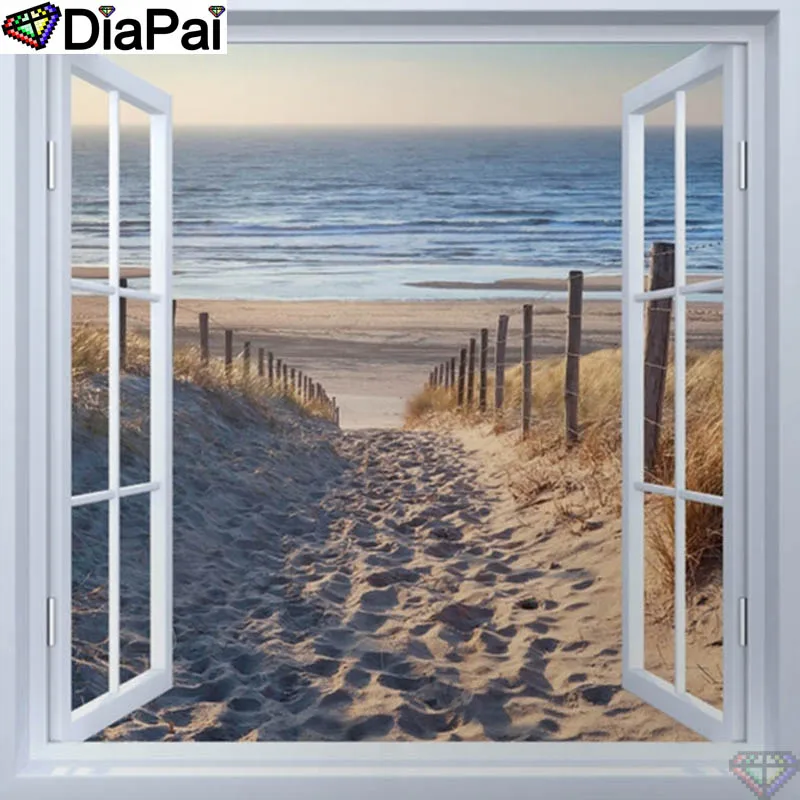 DiaPai 5D DIY Алмазная картина 100% полная квадратная/круглая дрель "Вид на окно" Алмазная вышивка крестиком 3D декор A22426
DiaPai 5D DIY Алмазная картина 100% полная квадратная/круглая дрель "Вид на окно" Алмазная вышивка крестиком 3D декор A22426