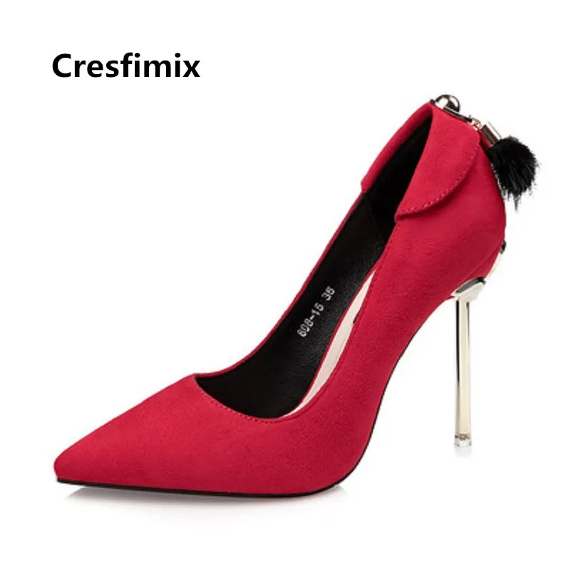 Cresfimix Vrouwen Hoge Hakken Women Fashion Sexy Red Flock Spring High Heel Shoes Lady Casual Green Shoes Grey High Heels C3289
Cresfimix Vrouwen Hoge Hakken Women Fashion Sexy Red Flock Spring High Heel Shoes Lady Casual Green Shoes Grey High Heels C3289