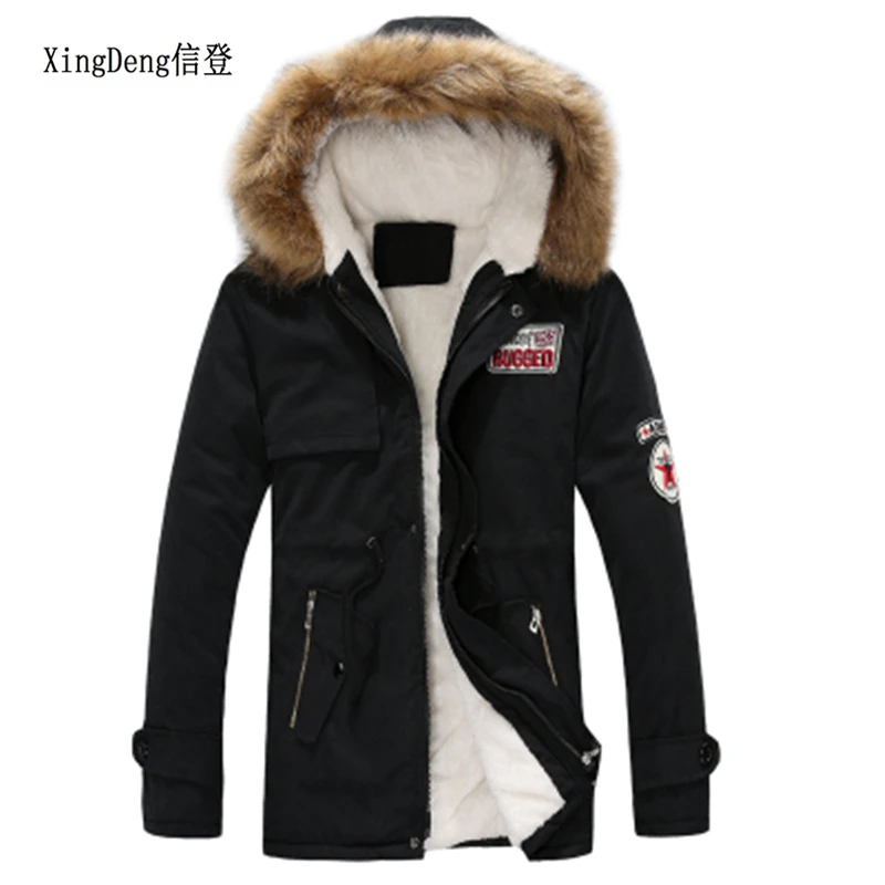 XingDeng 2018 new long fur collar army men jackets winter down coat parka men's thick warm cotton top coat jacket plus size 4XL
XingDeng 2018 new long fur collar army men jackets winter down coat parka men's thick warm cotton top coat jacket plus size 4XL