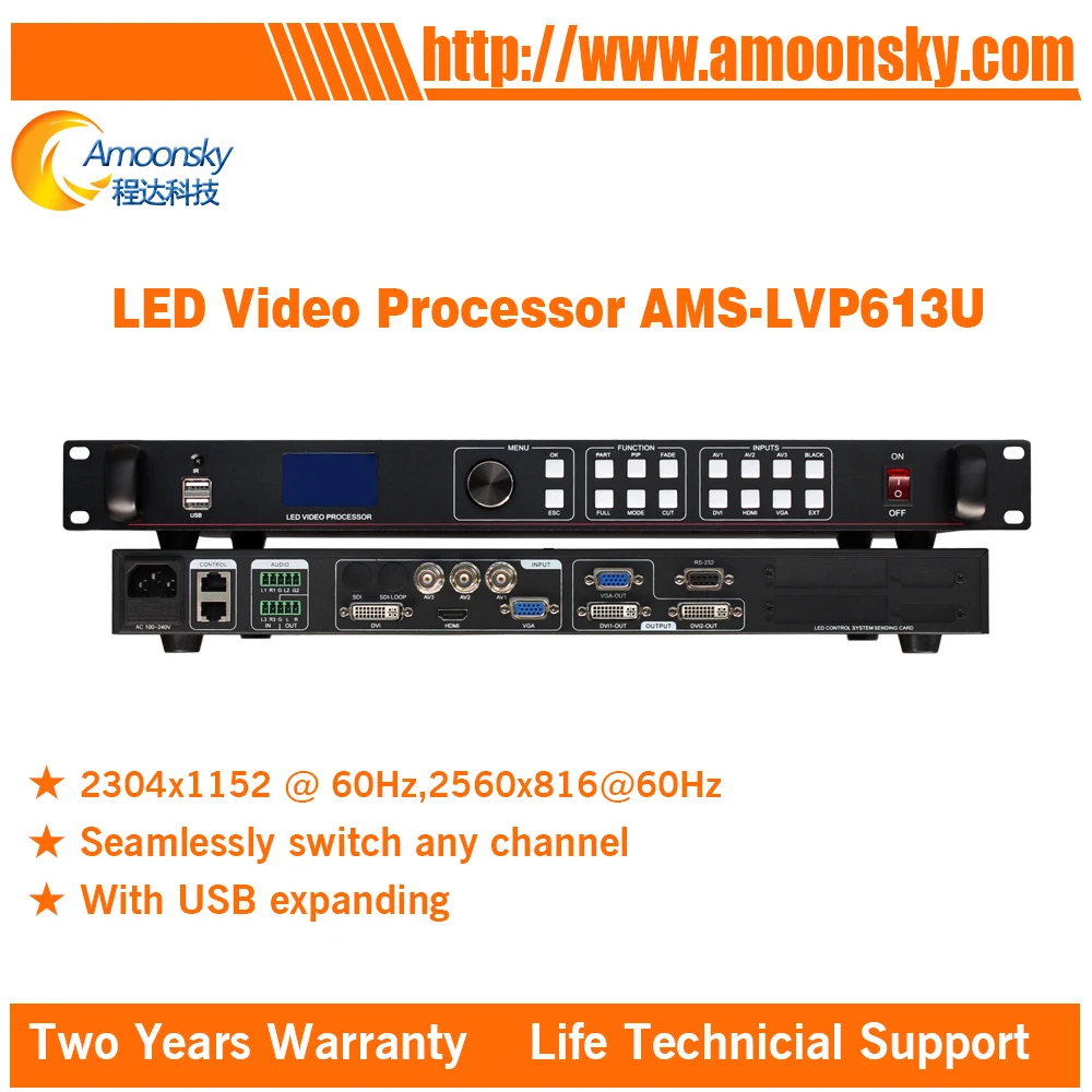 Оригинальный AMS-LVP613U полноцветный светодиодный дисплей модуль контроллер видео