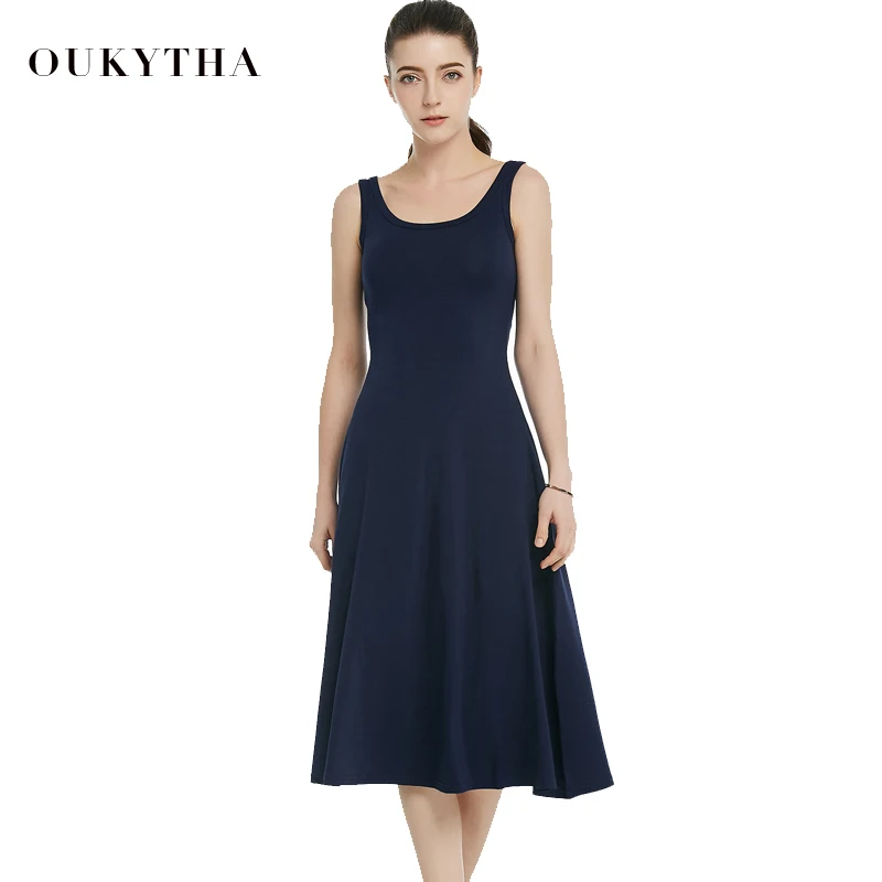 Summer Dresses 2018 Women High Waist Sleeveless Casual Ladies Dress Vintage O-neck Cotton LongTank Dress Girl Plus Size16187
Summer Dresses 2018 Women High Waist Sleeveless Casual Ladies Dress Vintage O-neck Cotton LongTank Dress Girl Plus Size16187