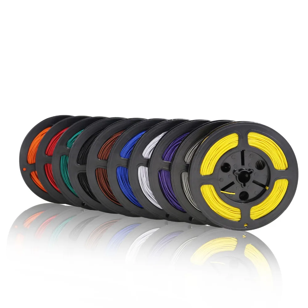 100 meters UL 1007 24 AWG 10 colors Can choose Cable Tinned copper Wire DIY Electronic wire Outer diameter 1.4mm
100 meters UL 1007 24 AWG 10 colors Can choose Cable Tinned copper Wire DIY Electronic wire Outer diameter 1.4mm