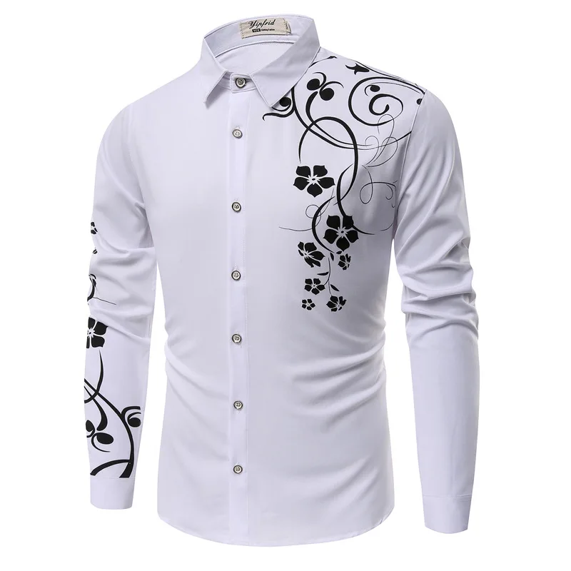 2019 New Men Shirts Spring Autumn Long Sleeve Slim Fit Shirts Men Casual Print Shirt Man Dress Shirt
2019 New Men Shirts Spring Autumn Long Sleeve Slim Fit Shirts Men Casual Print Shirt Man Dress Shirt