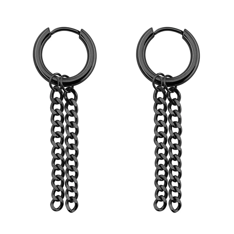 Korean fashion titanium steel stainless steel tassel chain circle ear buckle long eardrop fashion pendant ear jewelry simple
Korean fashion titanium steel stainless steel tassel chain circle ear buckle long eardrop fashion pendant ear jewelry simple